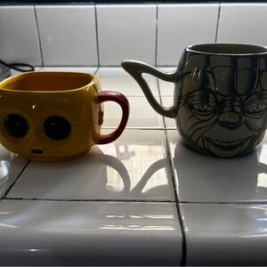 Star Wars C3P0 and Yoda Character Mugs